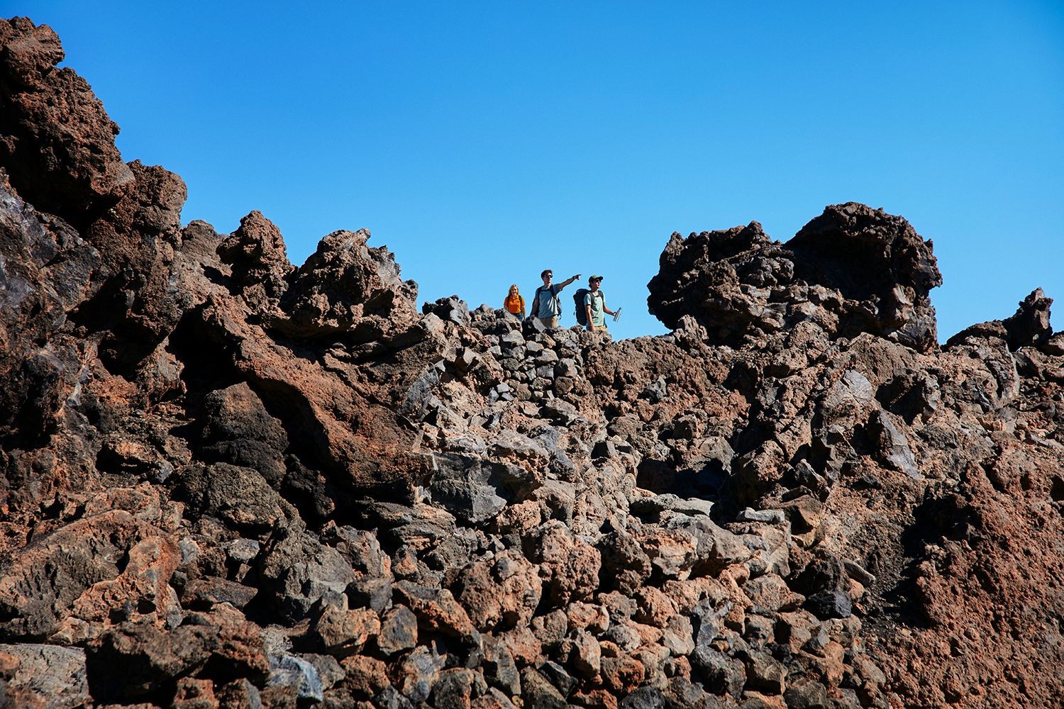 Vue sur le Teide en arrière-plan pendant le trajet privé de la Montaña Blanca au pic du volcan