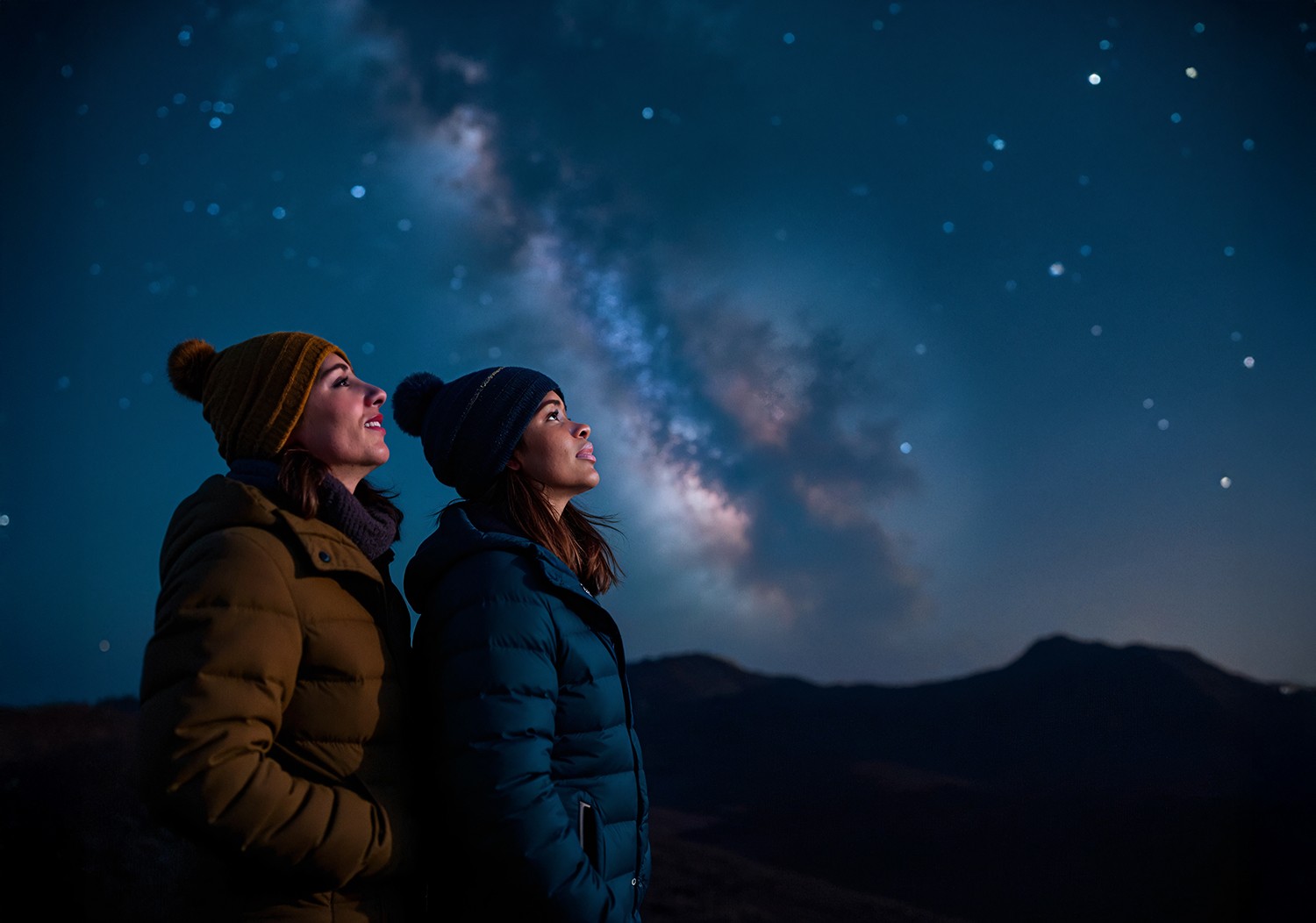 Astronomische observatie met professionele telescopen, inbegrepen in de Sunset & Stars-tour