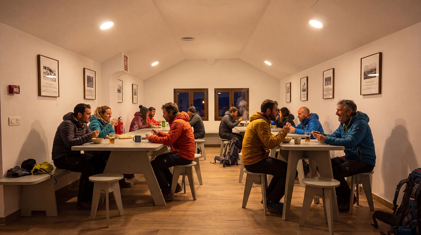 Dining room at Altavista Refuge