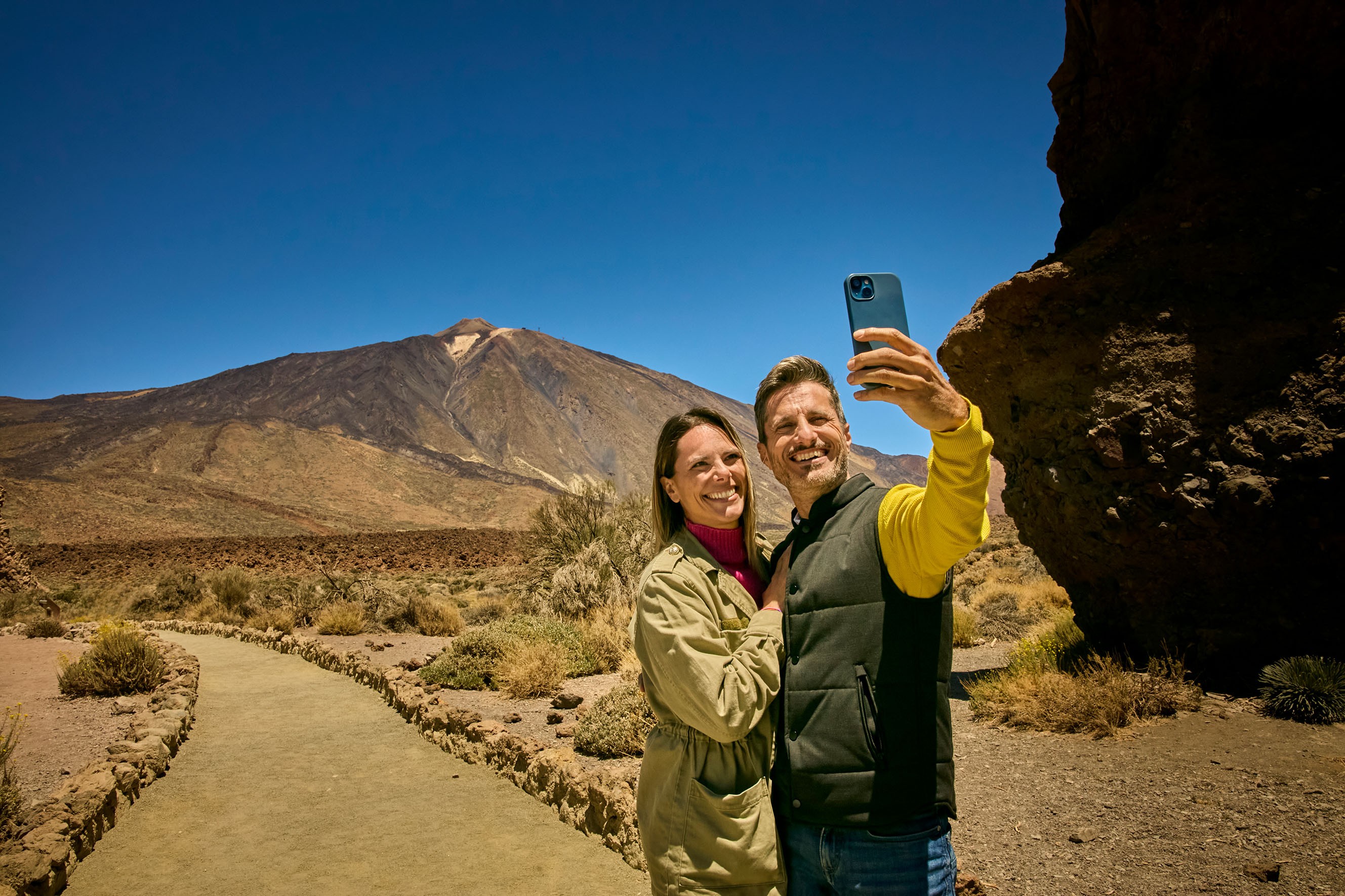 Wanderweg Roques de García auf dem Teide während der Teide Tour mit Seilbahnticket