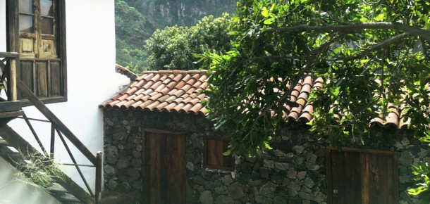 Vista al paisaje montañoso del Caserío de Masca