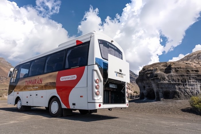 Vano bagagli del bus transfer a Fuerteventura 
