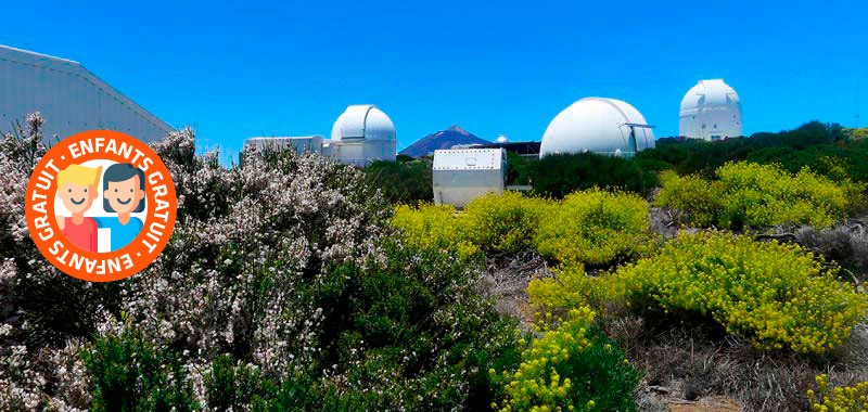 Vue d'ensemble du plus grand observatoire solaire du monde, visite guidée disponible Vue d'ensemble du plus grand observatoire solaire du monde, visite guidée disponible