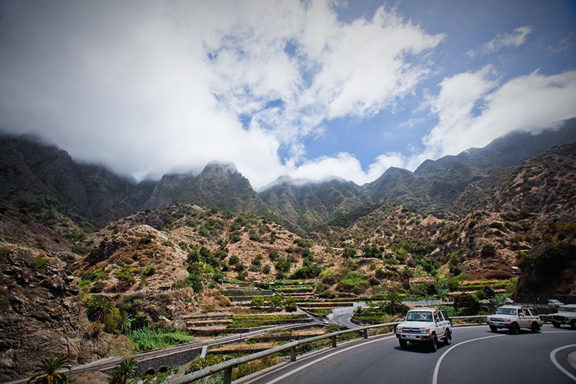 Landschaft beim Ausflug Jeep Safari auf La Gomera Landschaft beim Ausflug Jeep Safari auf La Gomera