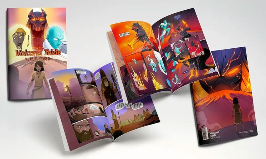 Volcano Teide Legend Comic Volcano Teide Legend Comic