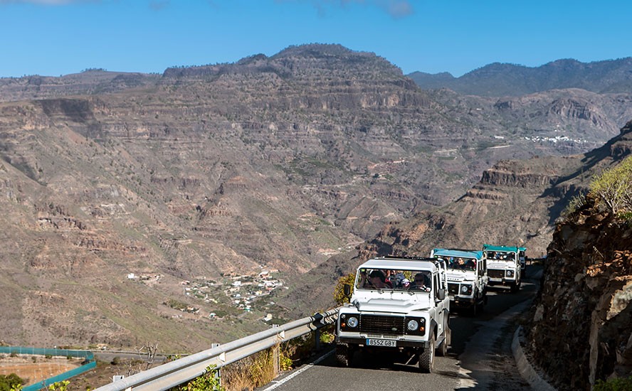 Jeepsafari-route door de bergen van Gran Canaria